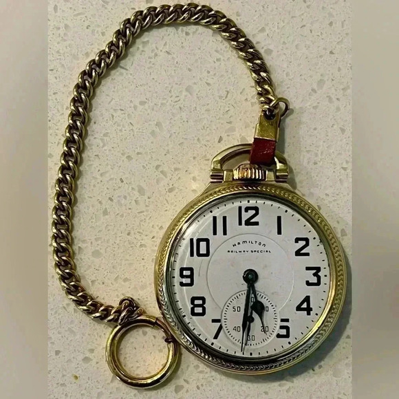 Hamilton Other - AntiqueVintage OpenFace Hamilton Railroad Approved Double Sunk Dial PocketWatch.